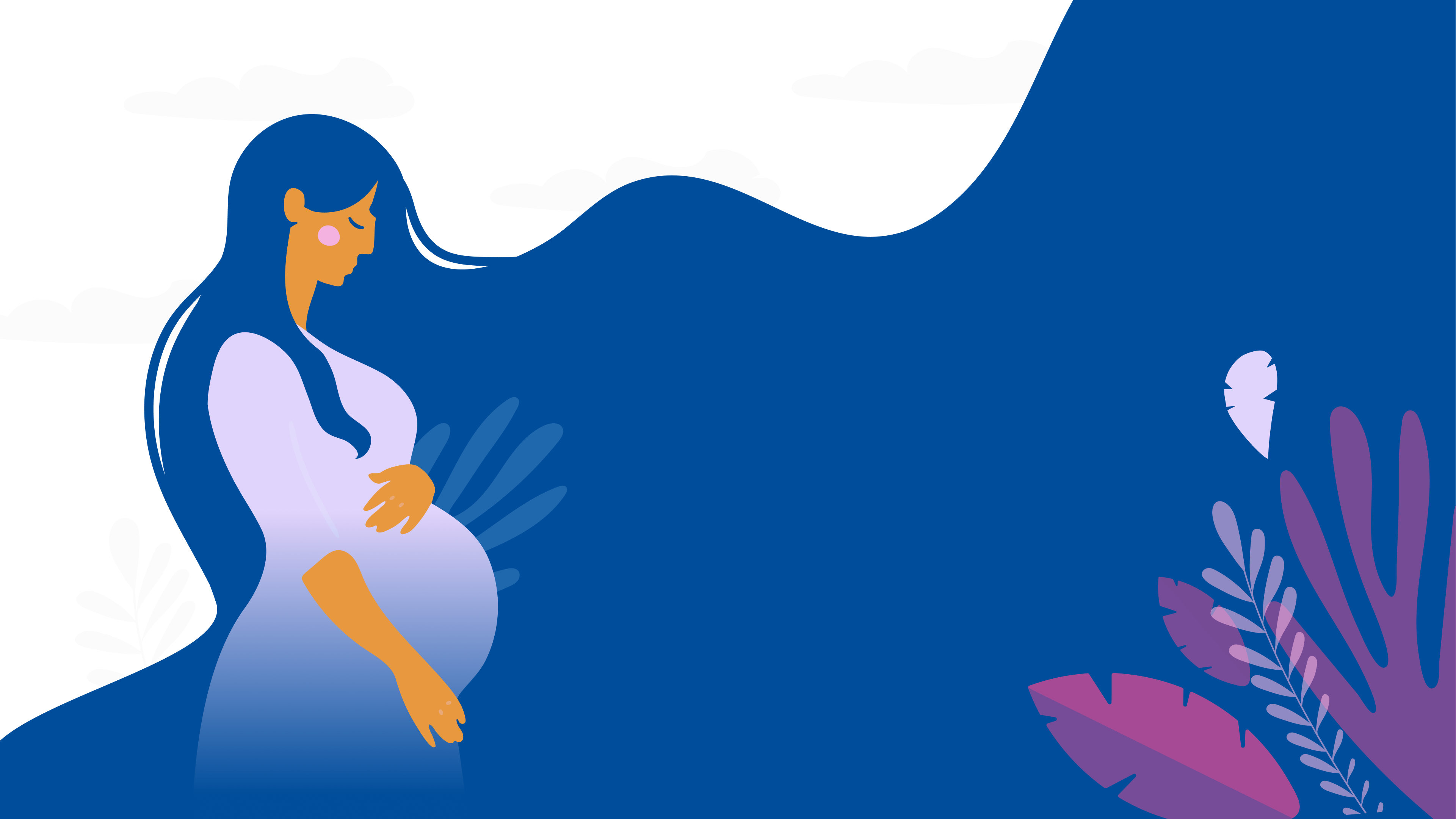 Illustration d'une femme enceinte